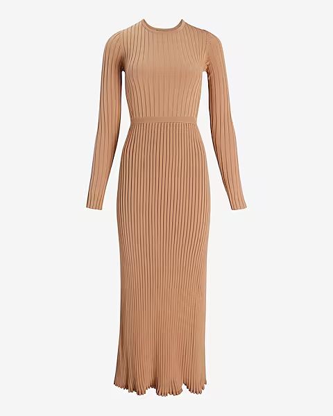 Ribbed Crew Neck Maxi Sweater DressNEW$98.00$98.003.5 out of 5 stars2 Reviewspecan 552$98.00Pecan... | Express