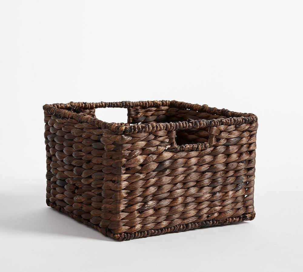 Raleigh Seagrass Square Utility Basket - Walnut | Pottery Barn (US)