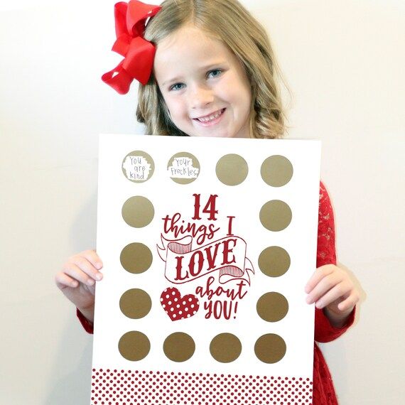 Valentine's Scratch Off Advent "14 things I love about you!" | Etsy (US)