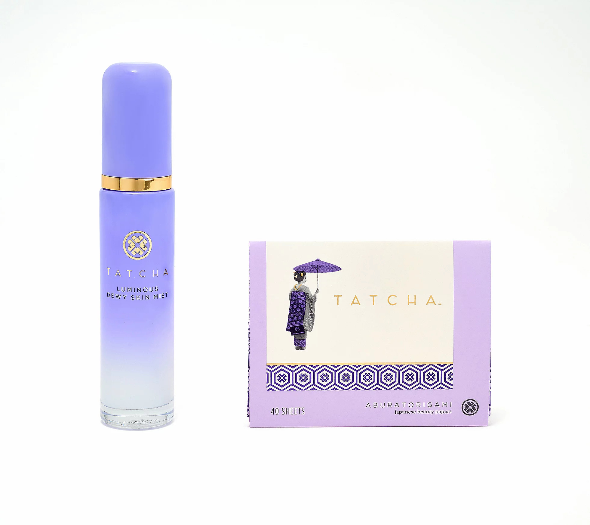 AD TATCHA Dewy Skin Mist &40 ct Blotting Papers Auto-Delivery | QVC
