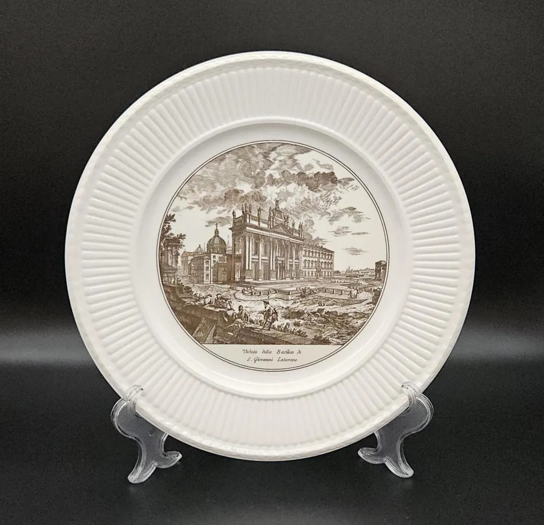 Wedgwood Plate - Scene by Piranesi - ST JOHN LATERAN - Collectible Dish - Made in England - Porce... | Etsy (US)