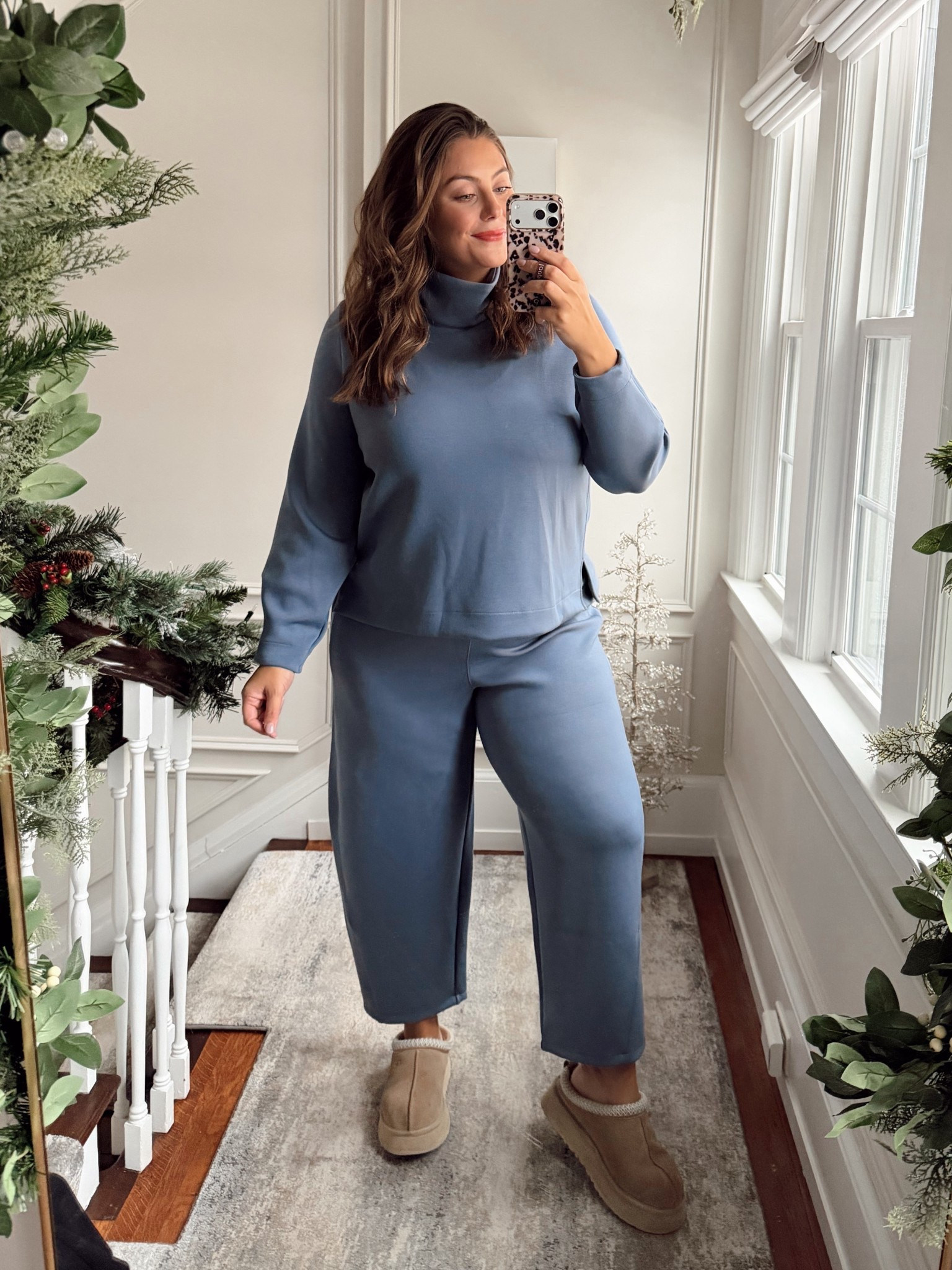 Spanx loungewear - wearing size 1X. Use CARALYN15 on your first order at Spanx. 

#LTKMidsize #LTKmorningroutine #LTKootd