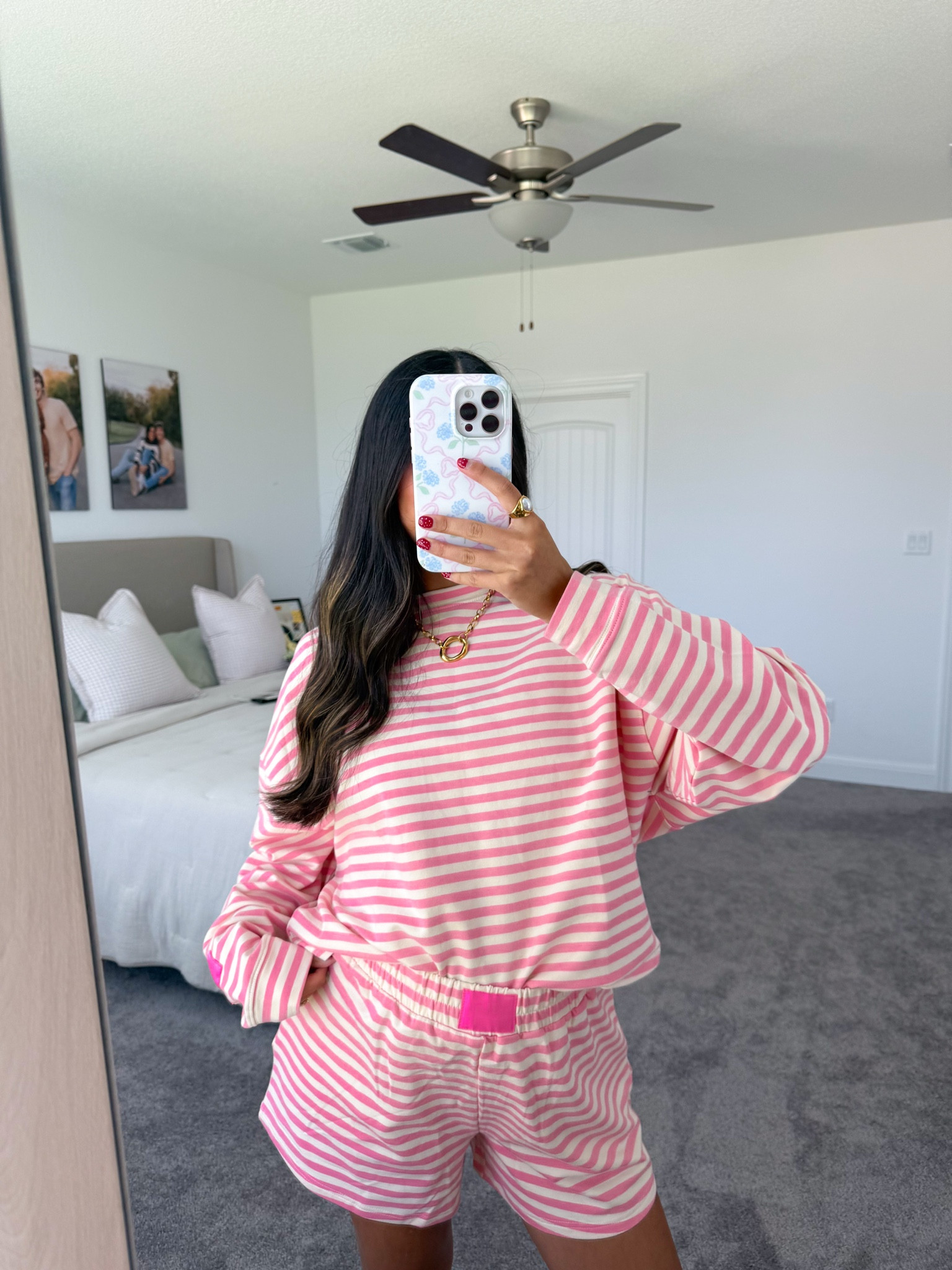 pink set is from @shopheylovely on insta 💕 wearing a size small 