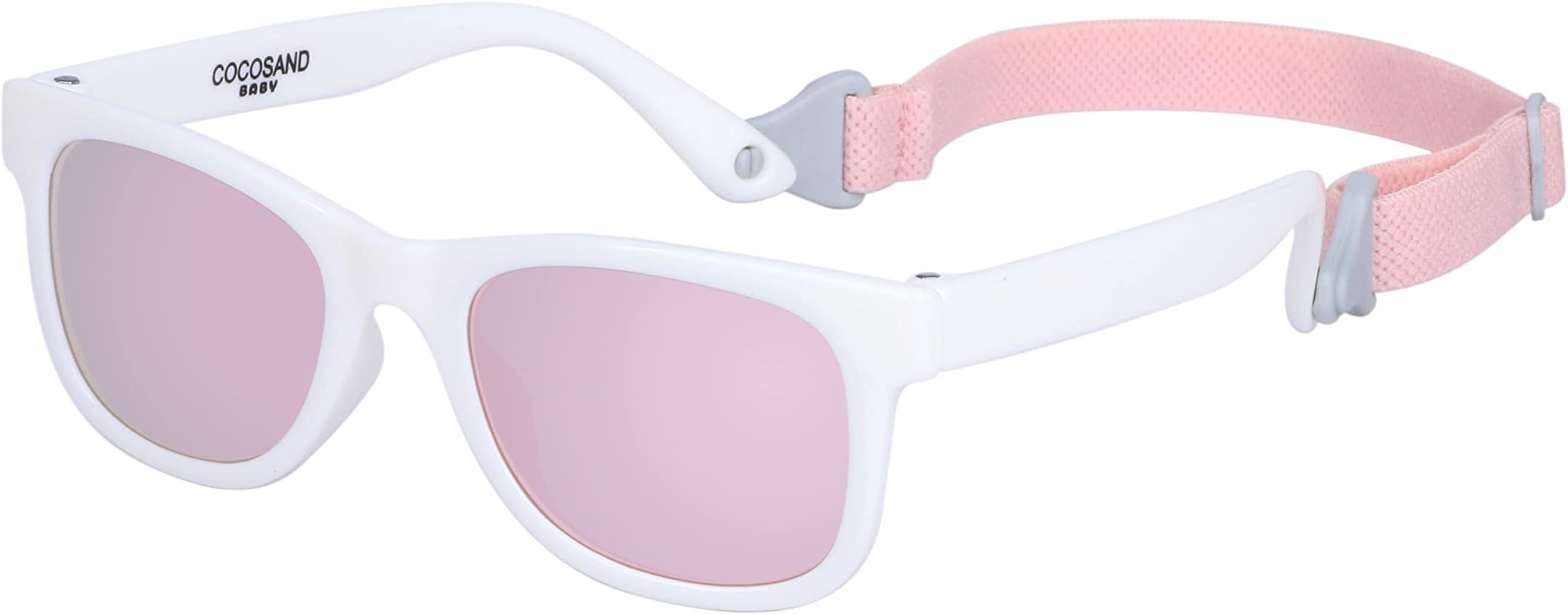 COCOSAND Flexible Baby Sunglasses with Strap Polarized UV Protection for Toddler Infant Newborn B... | Amazon (US)