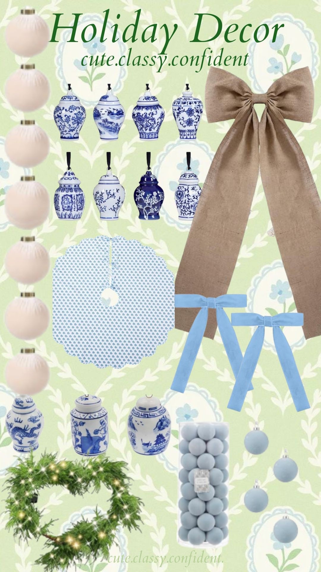 We get a real tree and then here is what I used to decorate ✨🎄🩵🎀

#LTKGiftGuide #LTKHoliday