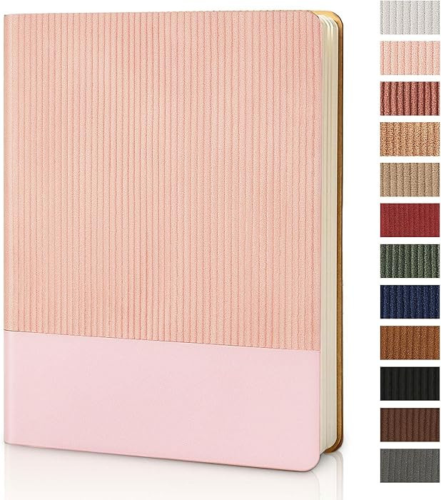 Amazon.com : TSFPapier Lined Journal Notebook for Work College Ruled Note Book 7.2"x9.6"B5 PU Lea... | Amazon (US)
