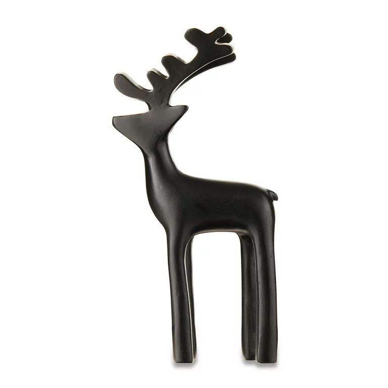 Mini Black Standing Deer, Calcium Carbonate, 5 in, by Holiday Time | Walmart (US)