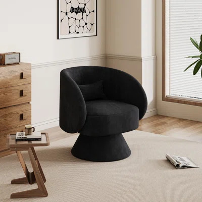 Modern Upholstered Swivel Barrel Chair | Wayfair North America