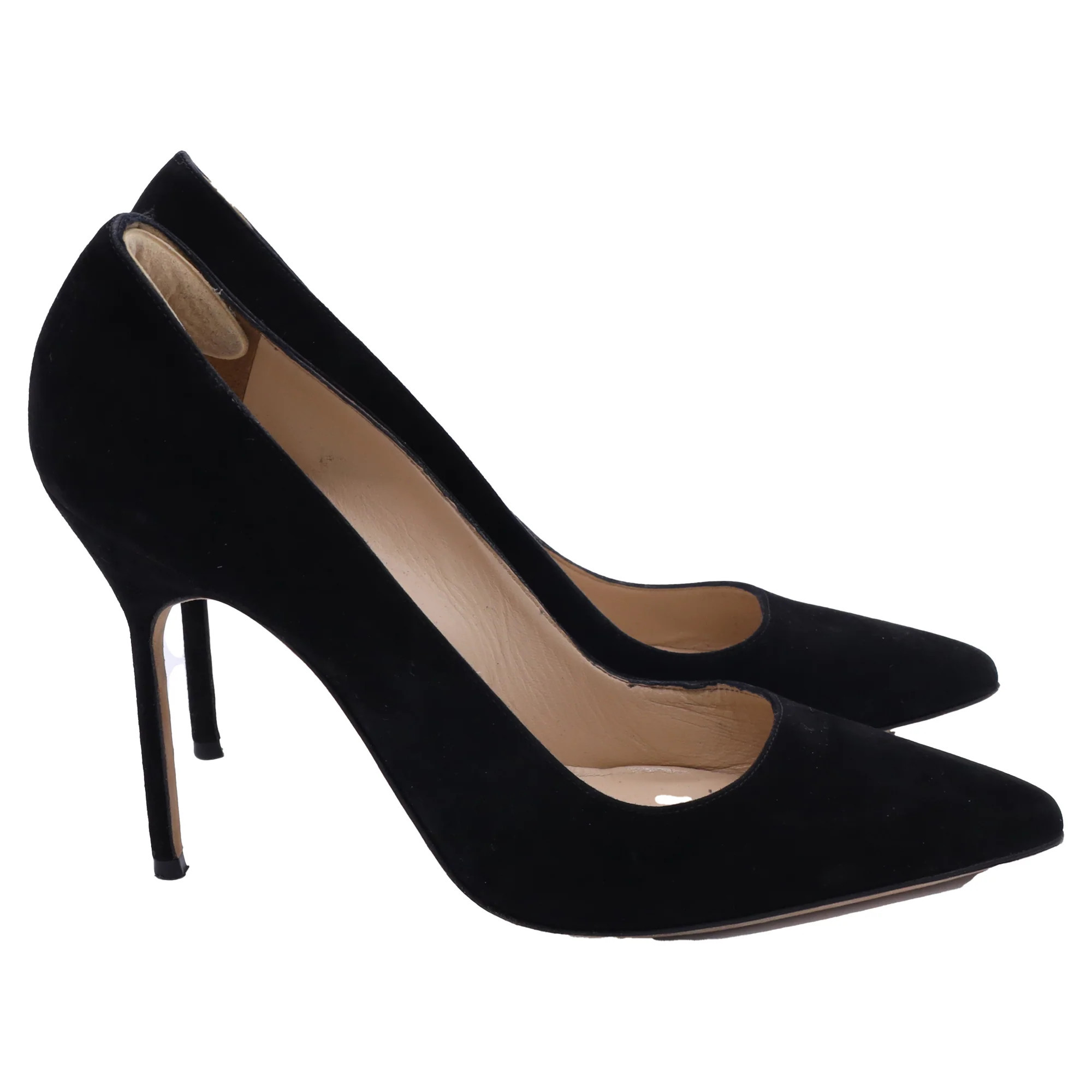 Manolo Blahnik BB Pumps in Black Suede | Shop Simon