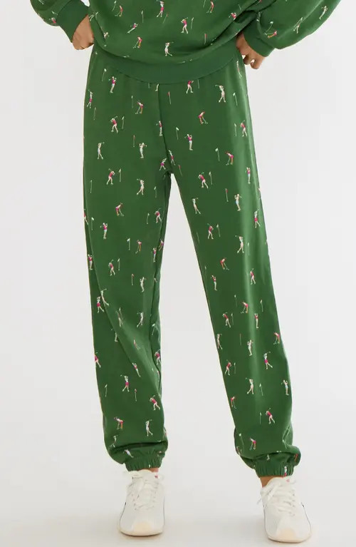 Beach Riot Nash Print Cotton Joggers in Under Par at Nordstrom, Size Small | Nordstrom