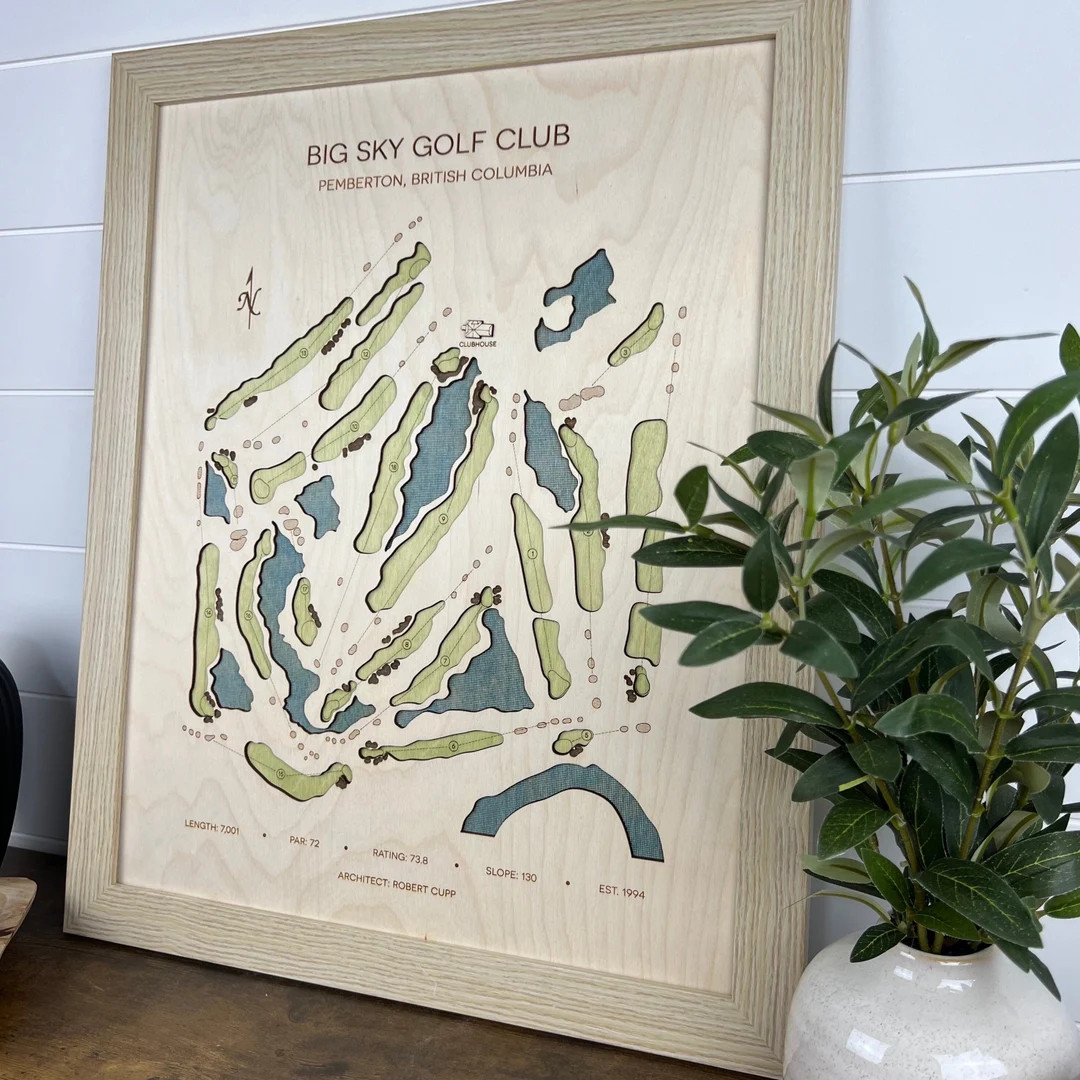 Custom Golf Course Map | Any Course in the World | Golf Art | Golf Gifts for Him | Golf Gifts for... | Etsy (US)