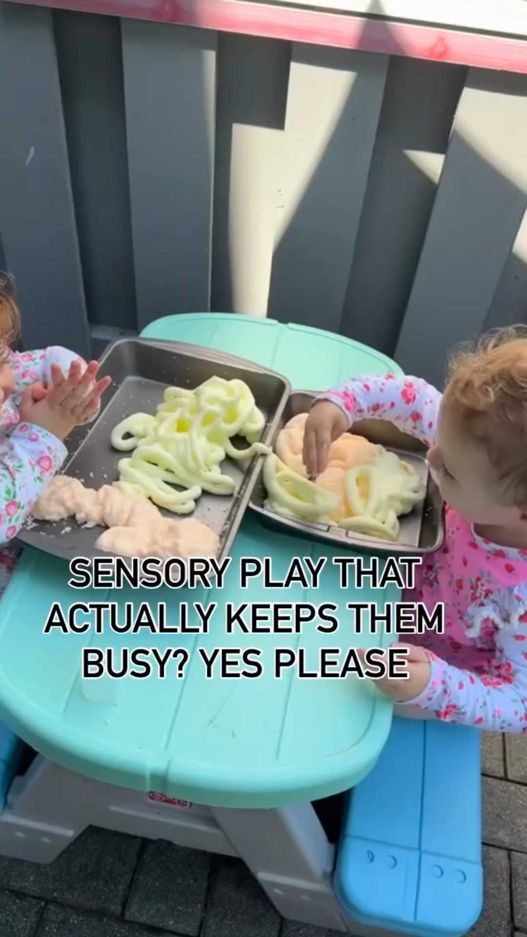 Just a tray of foam soap and a baby pool… and suddenly I get a full 30 minutes of peace 😅🙌

This scented fluffy foam keeps them exploring, squishing, and giggling, and rinsing off in the pool means no mess inside.

Perfect for hot days, busy moms, and toddlers who need just one more activity before nap 😅

🫧 Drop a “FOAM” below and I’ll send you the link to the one we use!

👣 Follow @kenzs.kitchennn for more easy toddler play ideas, real mom hacks, and sensory setups that actually work 💛

#SensoryPlayWin #ToddlerFunHack #FoamSoapPlay #WaterPlayMagic #EasyToddlerPlay #MomHacksThatWork #BusyMomApproved #ToddlerTime #MomLifeUnfiltered #PlayIdeasForToddlers #SummerWithKids #SimpleSensoryPlay #OutdoorPlayIdeas #MessyPlayThatCleansUp #MomHackOfTheDay #ToddlersOfInstagram #KidsActivityIdeas #MomContent #PlayfulParenting #ToddlerTips #SensoryPlayIdeas

#LTKKids #LTKFamily #LTKHome