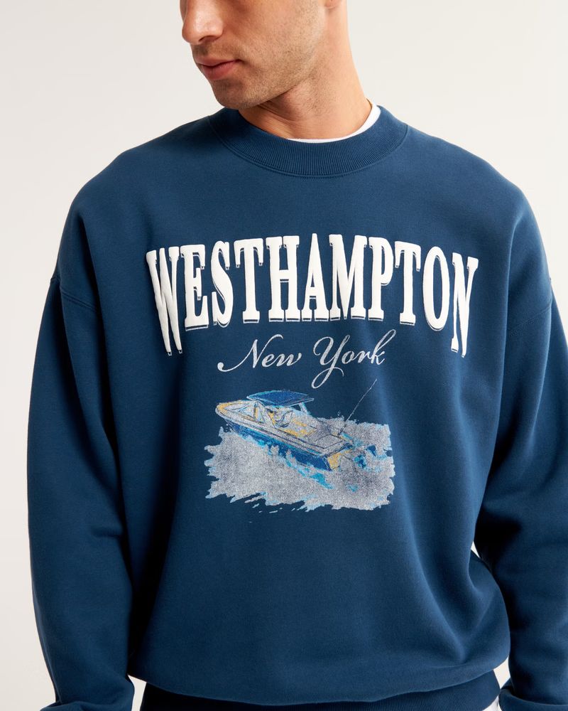 Westhampton Graphic Crew Sweatshirt | Abercrombie & Fitch (US)