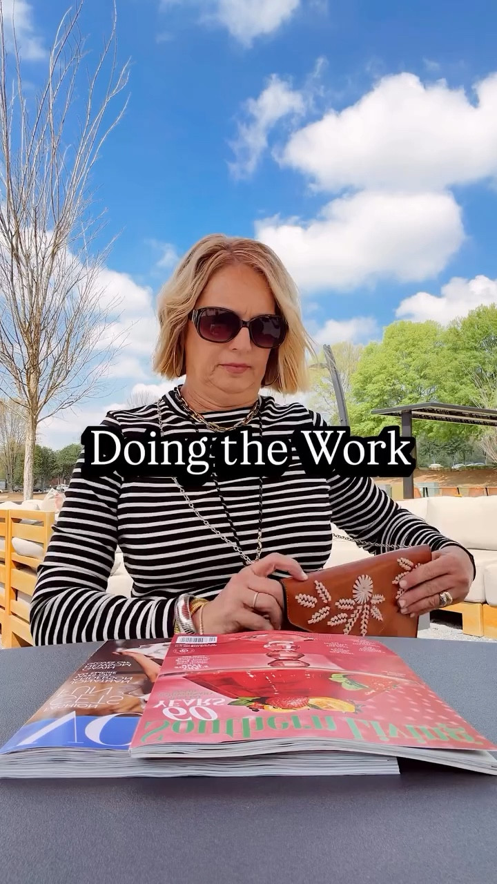 I love doing the work for us - researching trends, checking the runways, browsing our favorite retailers, identifying trends. Then, deciding fun ways to wear them in everyday life. My goal is always elevated everyday, updated style and modern midlife cool. I’m putting in the work for us and I love every minute of it!
- Jill, @shoppixieco 

#modernmidlifecool #elevatedeveryday #showupinyour50s #quietluxury #updatedmidlifestyle