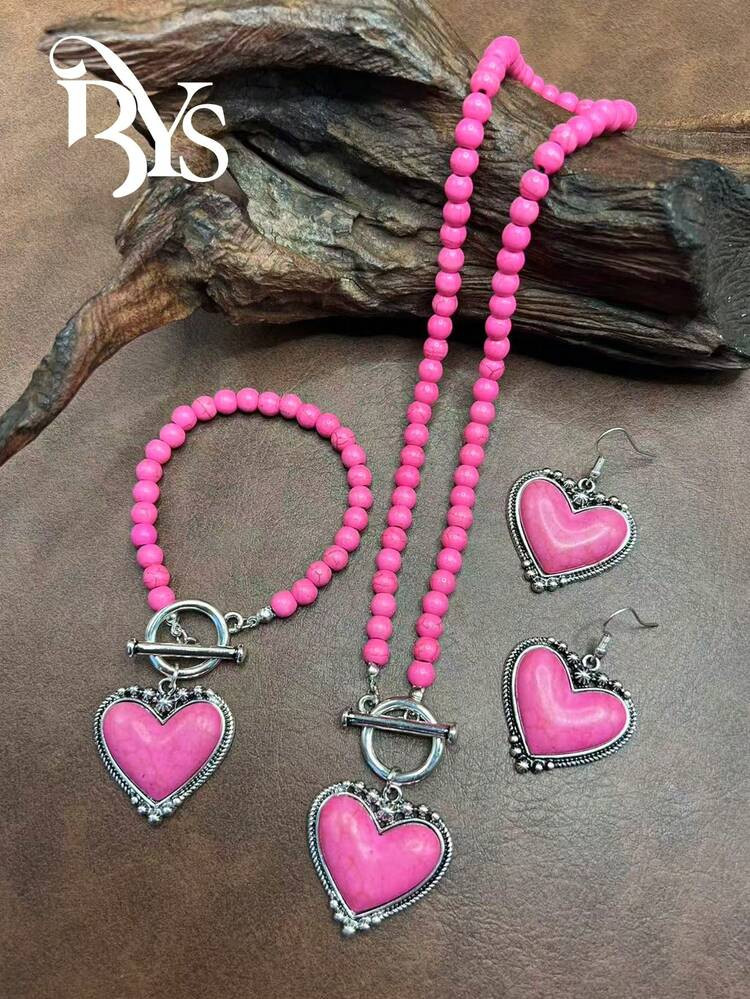 Pink Heart Jewelry  | SHEIN