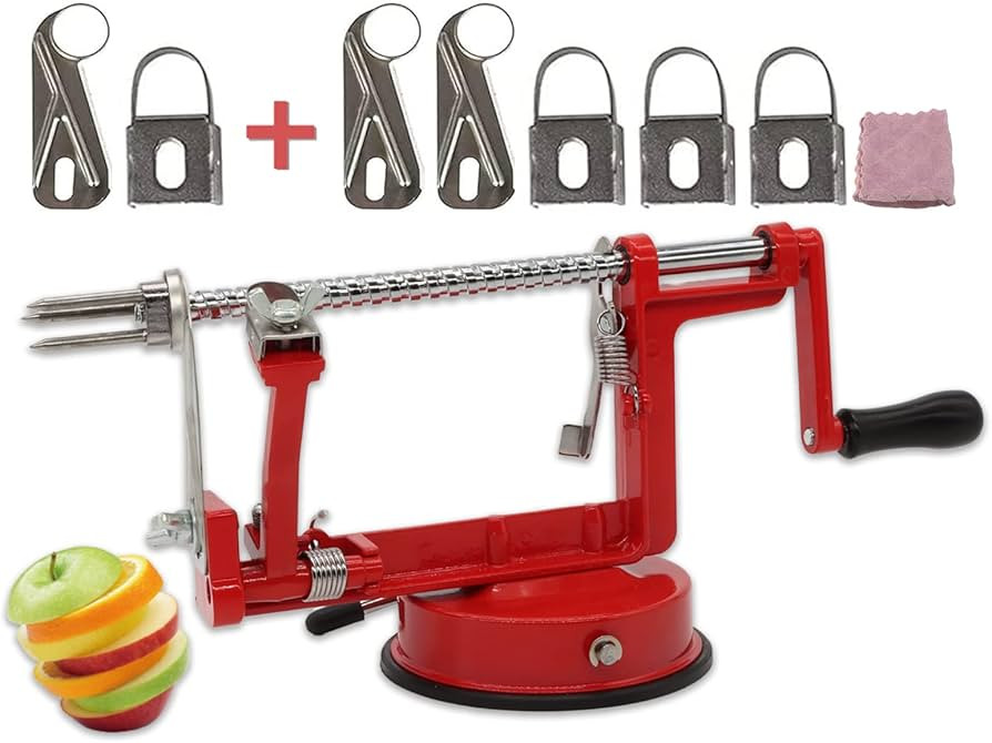 Apple Peeler, Slicer Corer Potato Peelers 3 In 1, Stainless Steel Heavy Duty Suction Cup Base And... | Amazon (US)