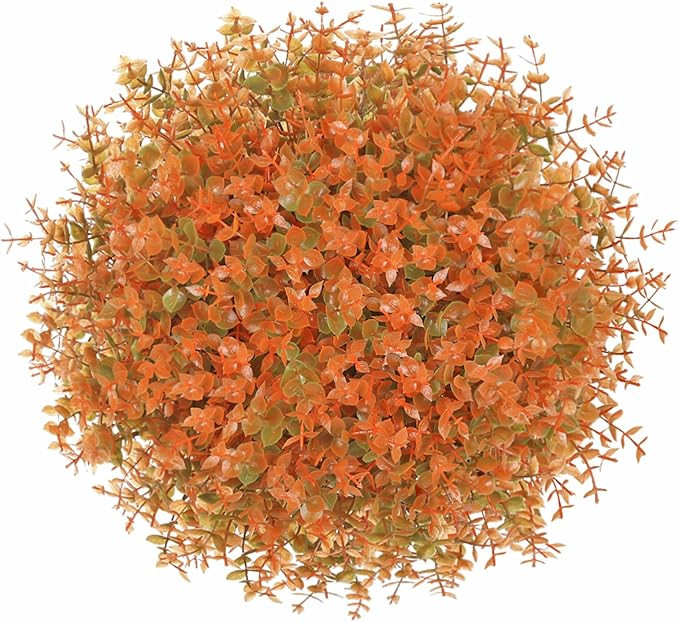Momkids 36 Pcs Outdoor Artifical Flower Uv Resistant Fake Plants Faux Plastic Floral Orange Shrub... | Amazon (US)