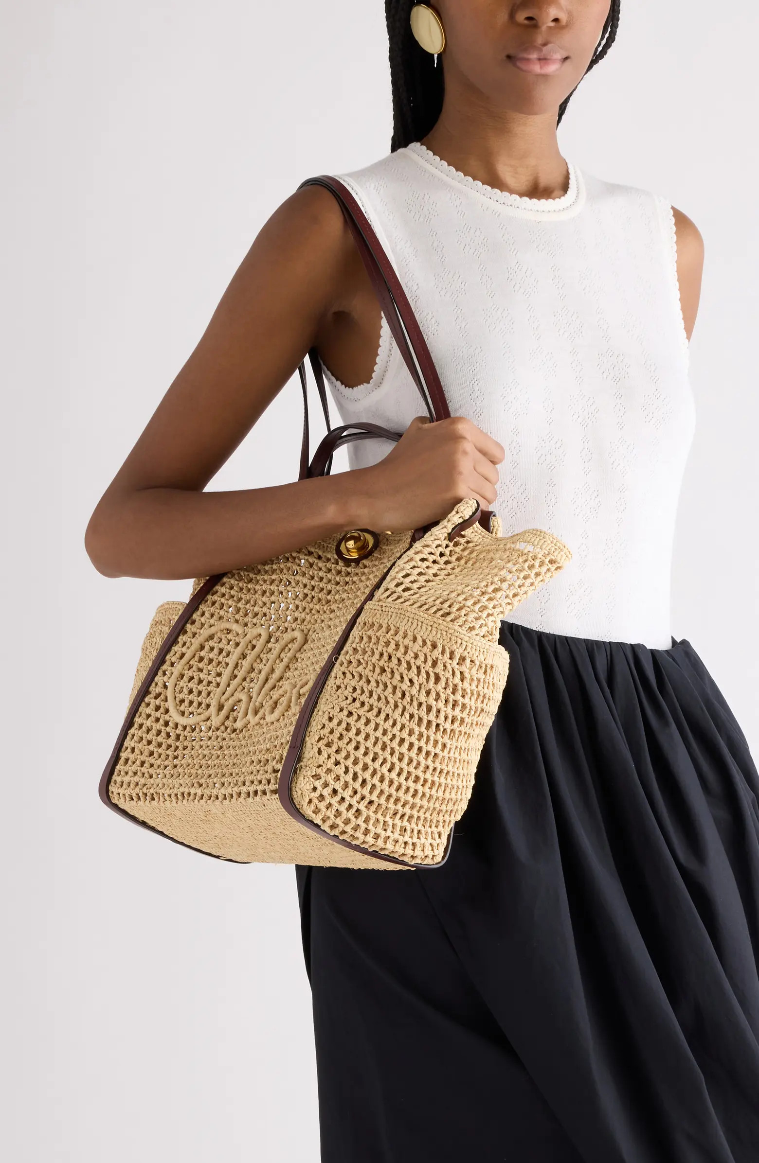 Chloé Summer Banana Raffia Tote | Nordstrom | Nordstrom
