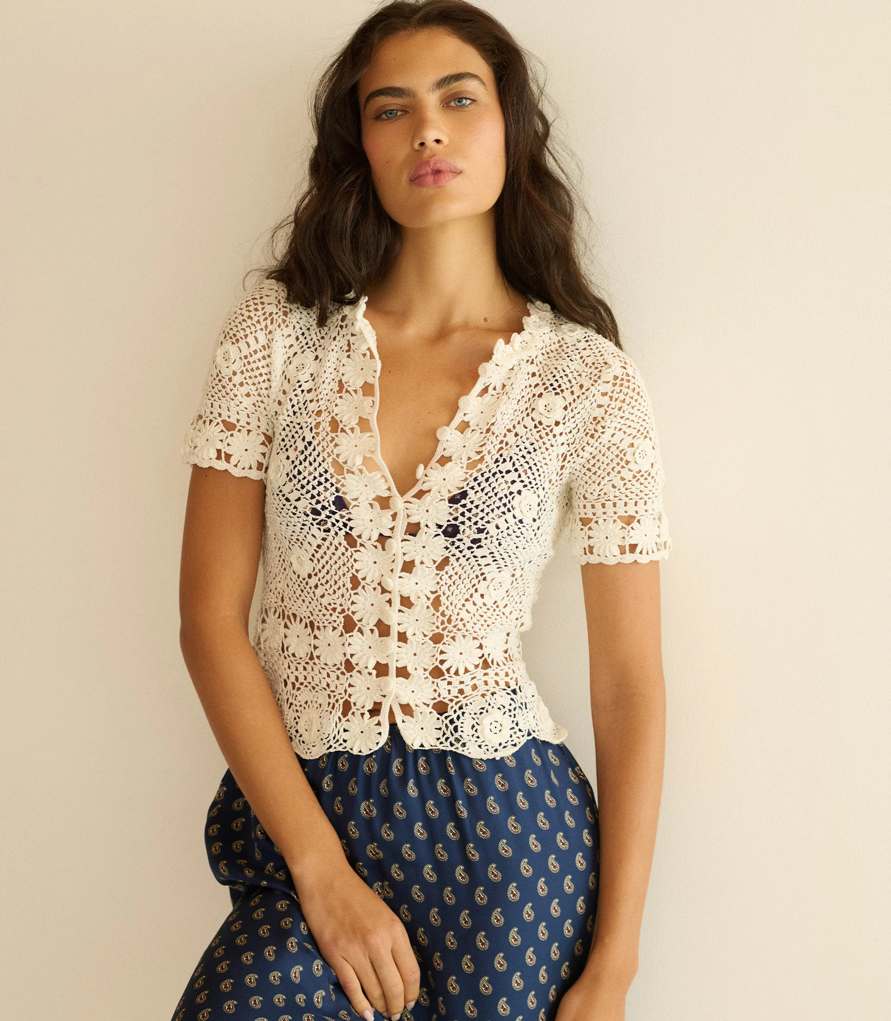 Chrysanthe Top - Pearl | DÔEN | DOEN