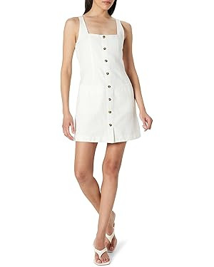 The Drop Women's Plus Size Amira Button Down Linen Mini Dress | Amazon (US)