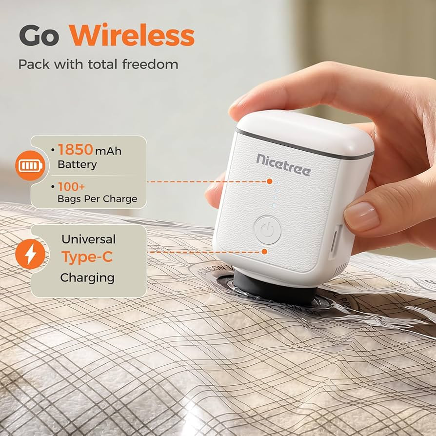 Nicetree 18-Pack Vacuum Seal Bags with Rechargeable Wireless Pump | 3 Sizes (20/24/28 Inch) Trave... | Amazon (US)