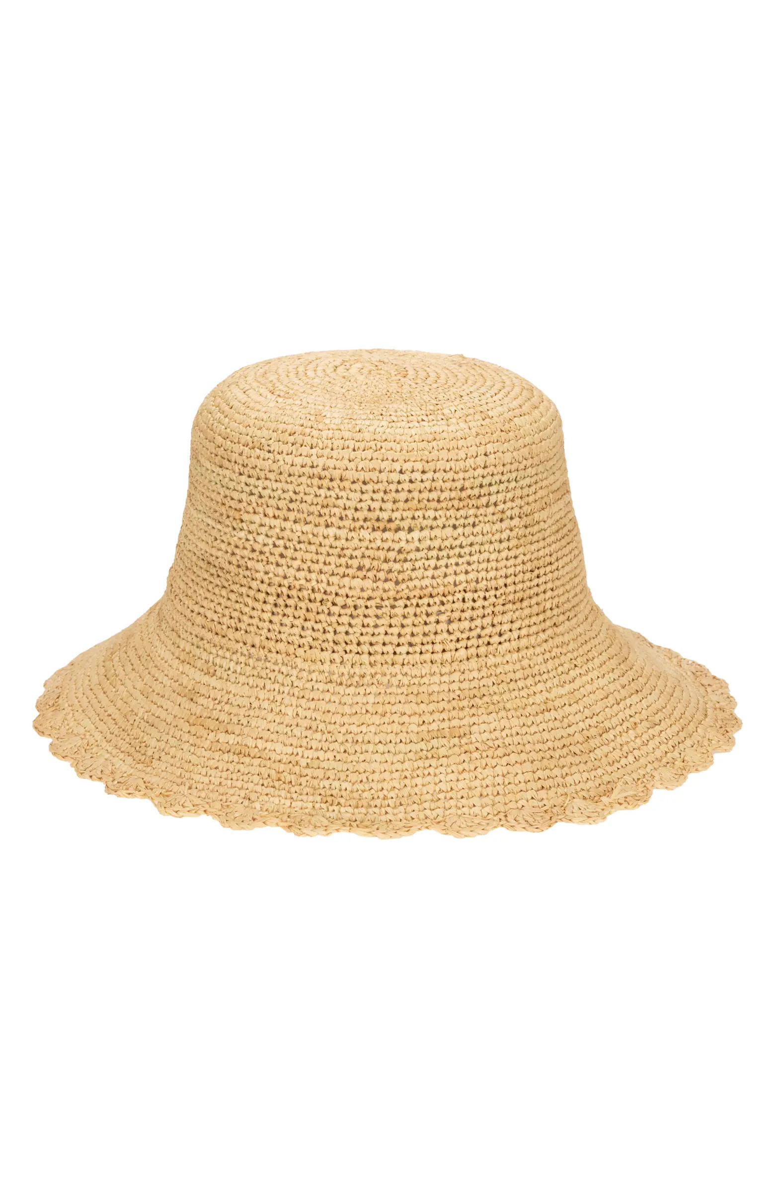 San Diego Hat Sand Dollar Hand Crocheted Bucket Hat with Scalloped Brim | Nordstrom | Nordstrom