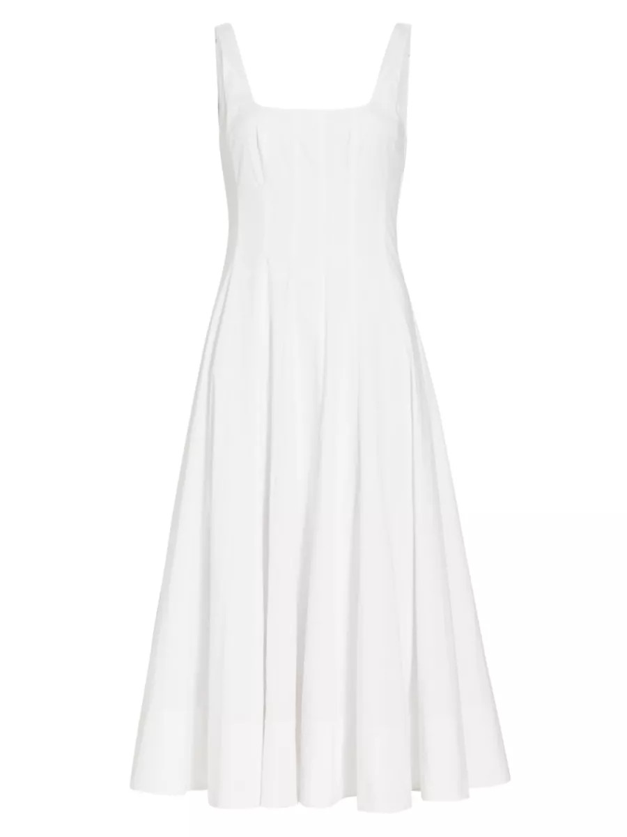 Wells Cotton Poplin A-Line Midi-Dress | Saks Fifth Avenue