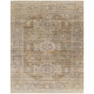 Becki Owens Margaret Taupe/Brown Medallion 8 ft. x 10 ft. Washable Indoor/Outdoor Area Rug | The Home Depot