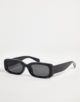 Weekday Cruise square sunglasses in black | ASOS (Global)