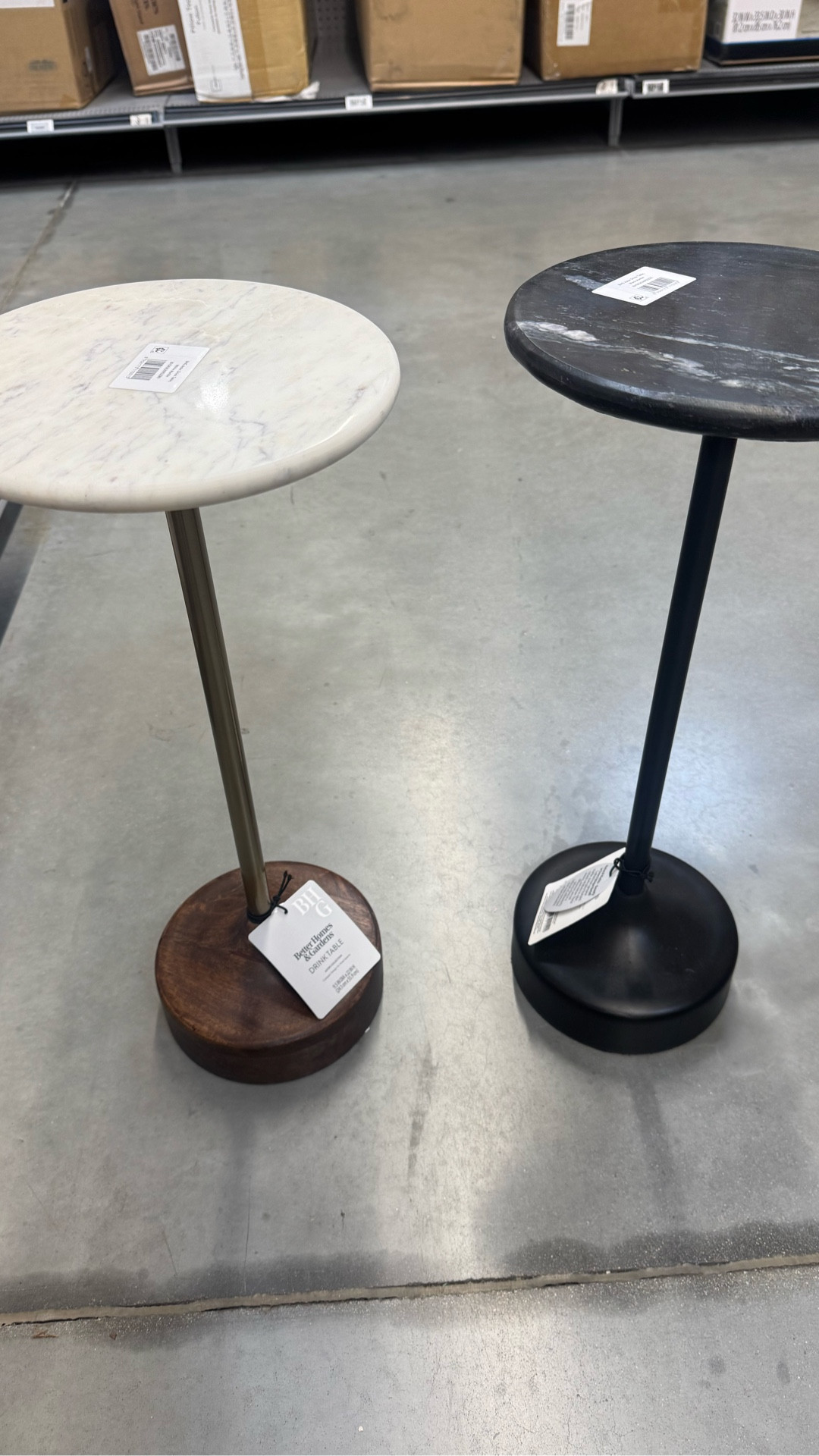 Four of the cutest drink tables under $50 
Home decor 
Walmart home 

#LTKHome