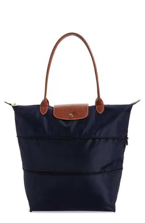 Longchamp Le Pliage Expandable Tote in Marine at Nordstrom | Nordstrom