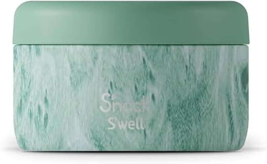 S'well S'nack Stainless Steel Food Container, 10 Oz, Peppermint Tree, Double-Layered Insulated Bo... | Amazon (US)