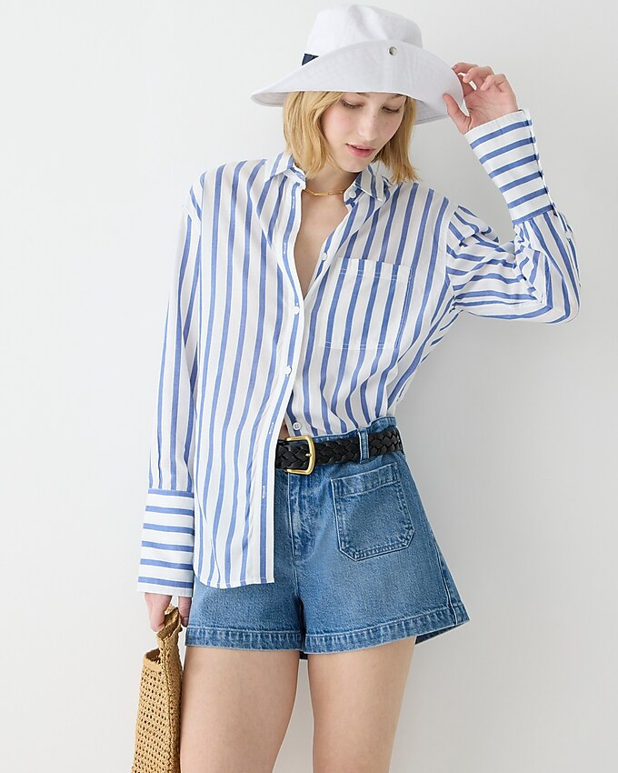 Garçon cotton voile shirt in stripe | J. Crew US