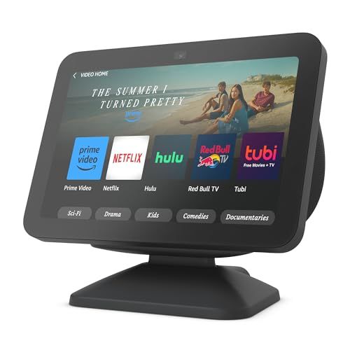 All-new Echo Show 8 (3rd Gen, 2023 release) | With Spatial Audio, Smart Home Hub, and Alexa | Charcoal | Amazon (US)