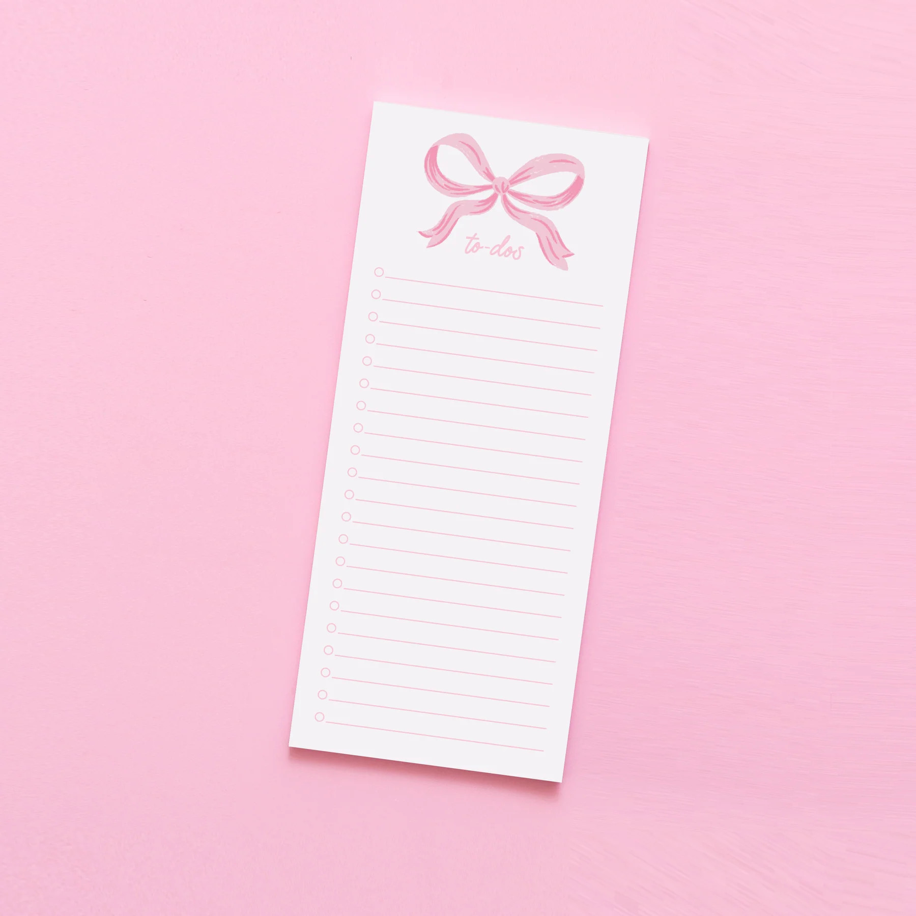 Shelby Parks Pink Bow To-Dos Notepad | Joy Creative Shop