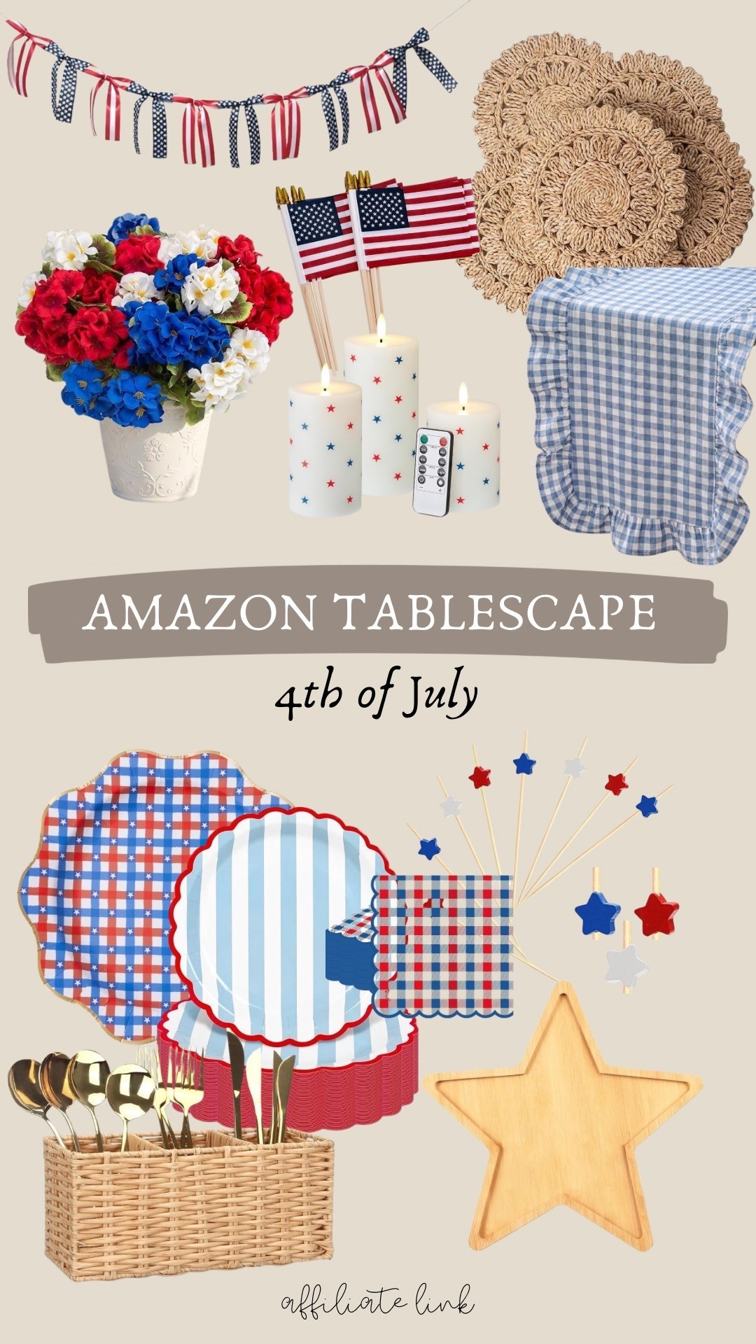 Amazon Tablescape for Fourth of July 🇺🇸 

Fourth of July, tablescape ideas, ideas, Amazon finds

#LTKHome