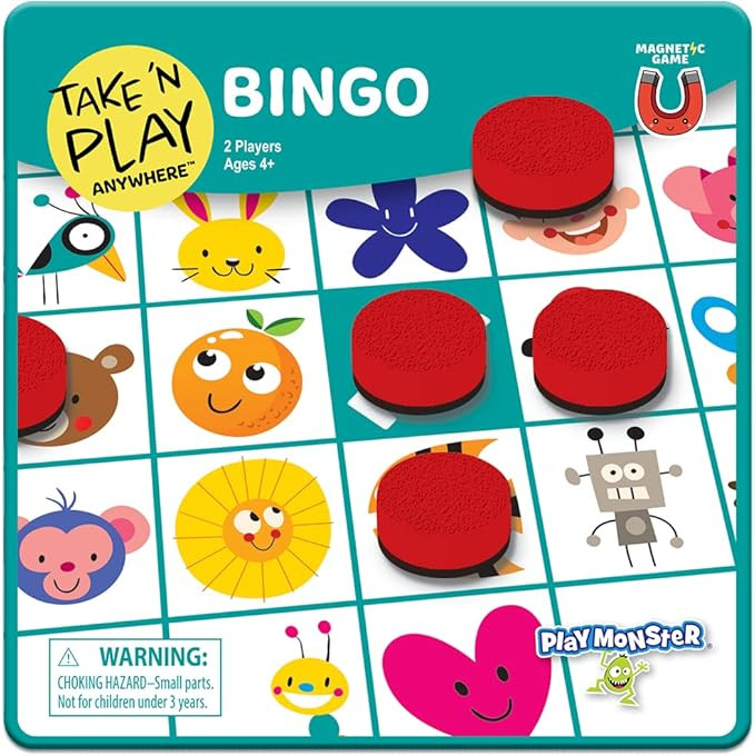 Take N Play Anywhere Bingo - Magnetic Pieces in Magnetic Travel Friendly Tin for Fun on the Go- F... | Amazon (US)