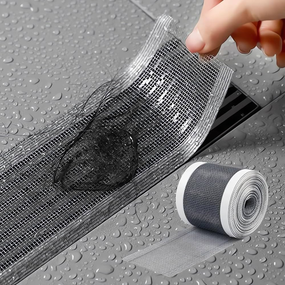 Self-Adhesive Floor Drain Stickers - Disposable Shower Drain Sticker, Hair Trapper for Shower Dra... | Amazon (US)