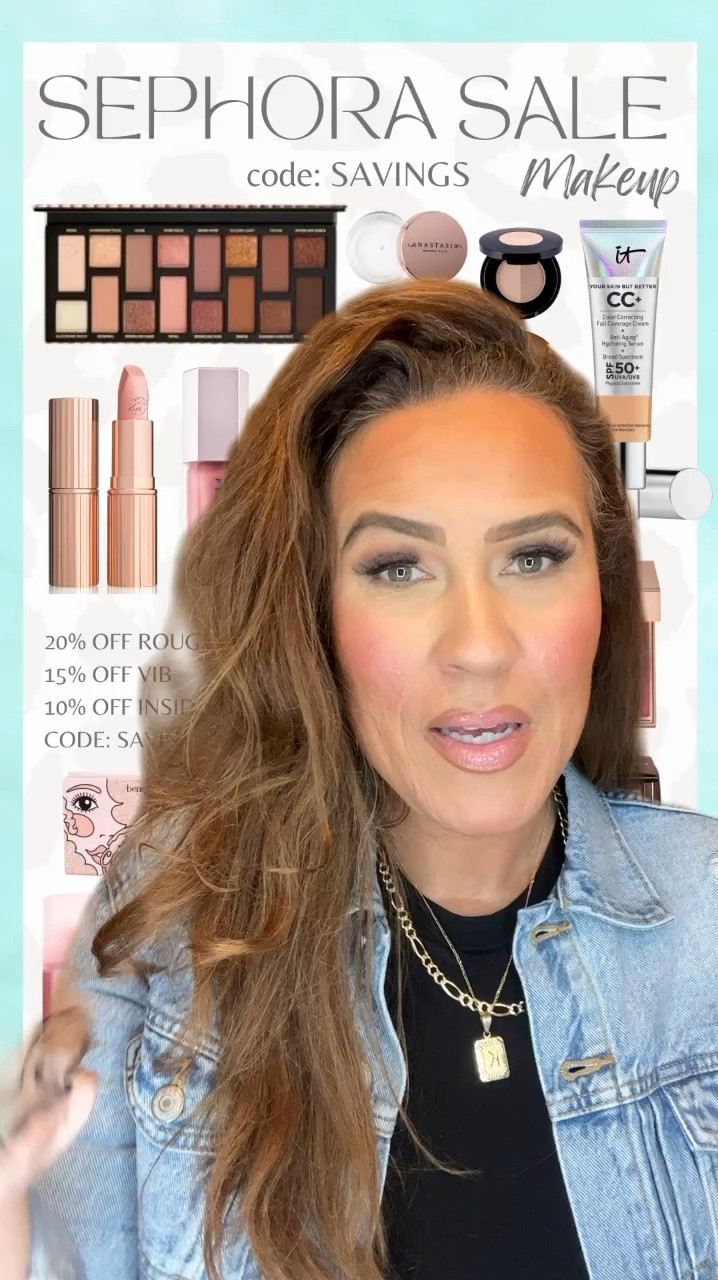 Sephora Sale Favorites part 5! 💄

Sephora Savings Event is happening now! Rouge members can shop 11/1. All tiers can shop on 11/5 - 11/11. Save 10-20% off depending on your tier with code SAVINGS, All Sephora Collection is 30% off for all tiers! Sephora Sale, Sephora must haves, Sephora favorites, Sephora bestsellers, Sephora beauty, makeup must haves, beauty gift idea, gifts for her, Fall 2024, #LaidbackLuxeLife

Shades:
✨NARS foundation ‘Barcelona’
✨It Cosmetics foundation ‘Neutral Tan’
✨Huda Beauty setting powder ‘Cherry Blossom’
✨Huda Beauty concealer ‘Coconut Flakes’
✨Benefit highlighter ‘Cookie’
✨Hourglass palette ‘Volume III’
✨Charlotte Tilbury bronzer ‘Tan 3’
✨Fenty Beauty lipgloss ‘$weetmouth’
✨Charlotte Tilbury lipstick ‘KIM KW’
✨Lawless lipgloss ‘Daisy Pink’
✨Patrick Ta blush duo ‘She’s A Doll’
✨Anastasia lip liner ‘Deep Taupe’
✨Anastasia brow duo powder ‘Medium Brown’
✨Anastasia brow wiz ‘Soft Brown’
✨Too Faced lip plumping liner ‘In Big Truffle'
✨Buxom lip plumping gloss ‘White Russian’
✨Givenchy setting powder ‘Satin Blanc'

Hey Beautiful! Feel free to comment on this post if you have any questions! 🫶🏽

Follow me for more fashion finds, beauty faves, lifestyle, home decor, sales and more! So glad you’re here!! XO, Karma

#LTKVideo #LTKBeauty #LTKGiftGuide