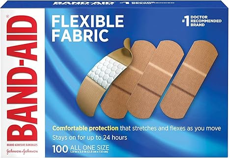 Sterile Flexible Fabric Adhesive Bandages, One Size | Amazon (US)