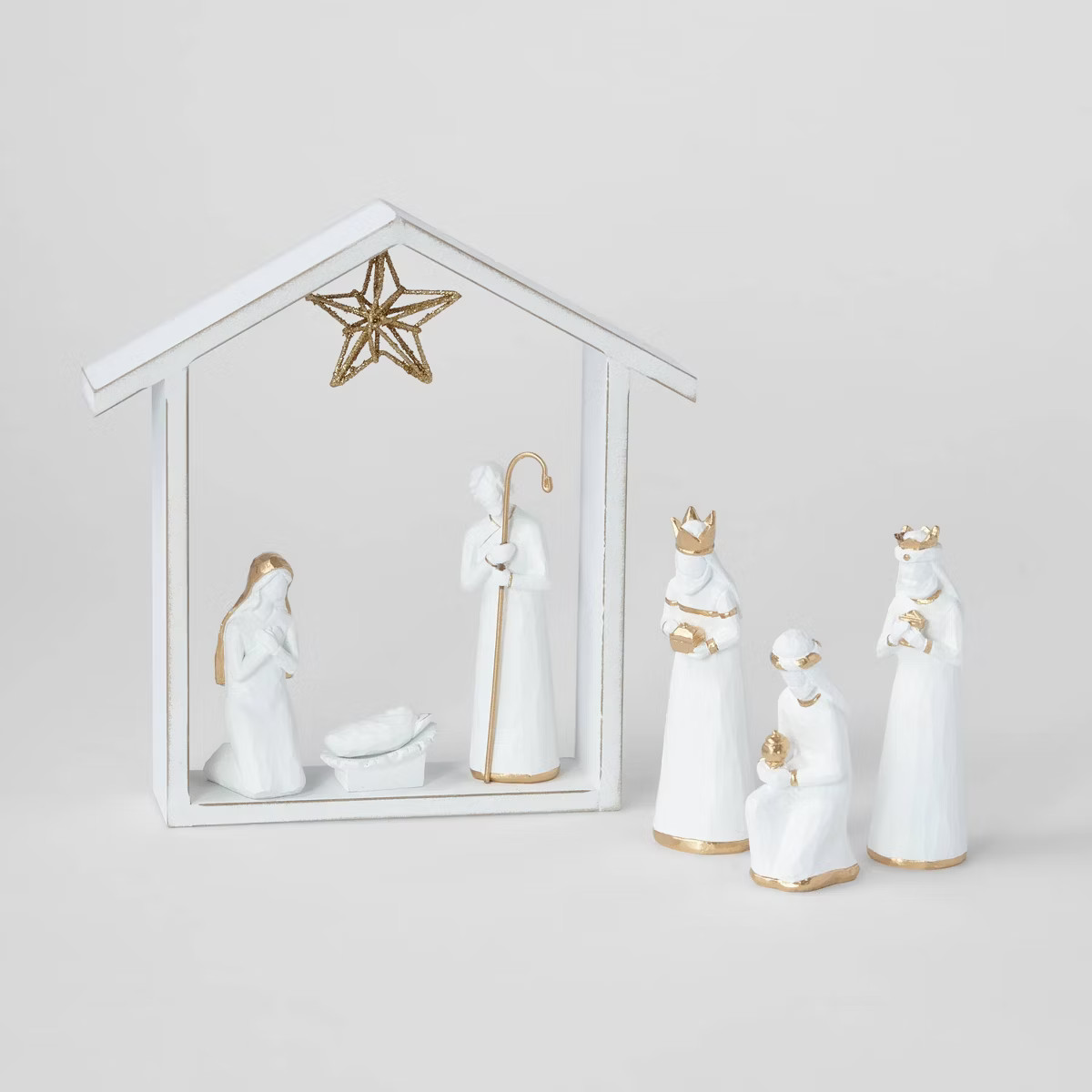 7pc Decorative Christmas Nativity Set White - Wondershop™ | Target
