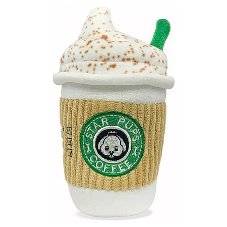 TECH Coffee Dog Toy Pup kin Spice Latte - Fall Dog Toy Funny Dog Toys - Plush Squeaky Holiday Dog To | Walmart (US)