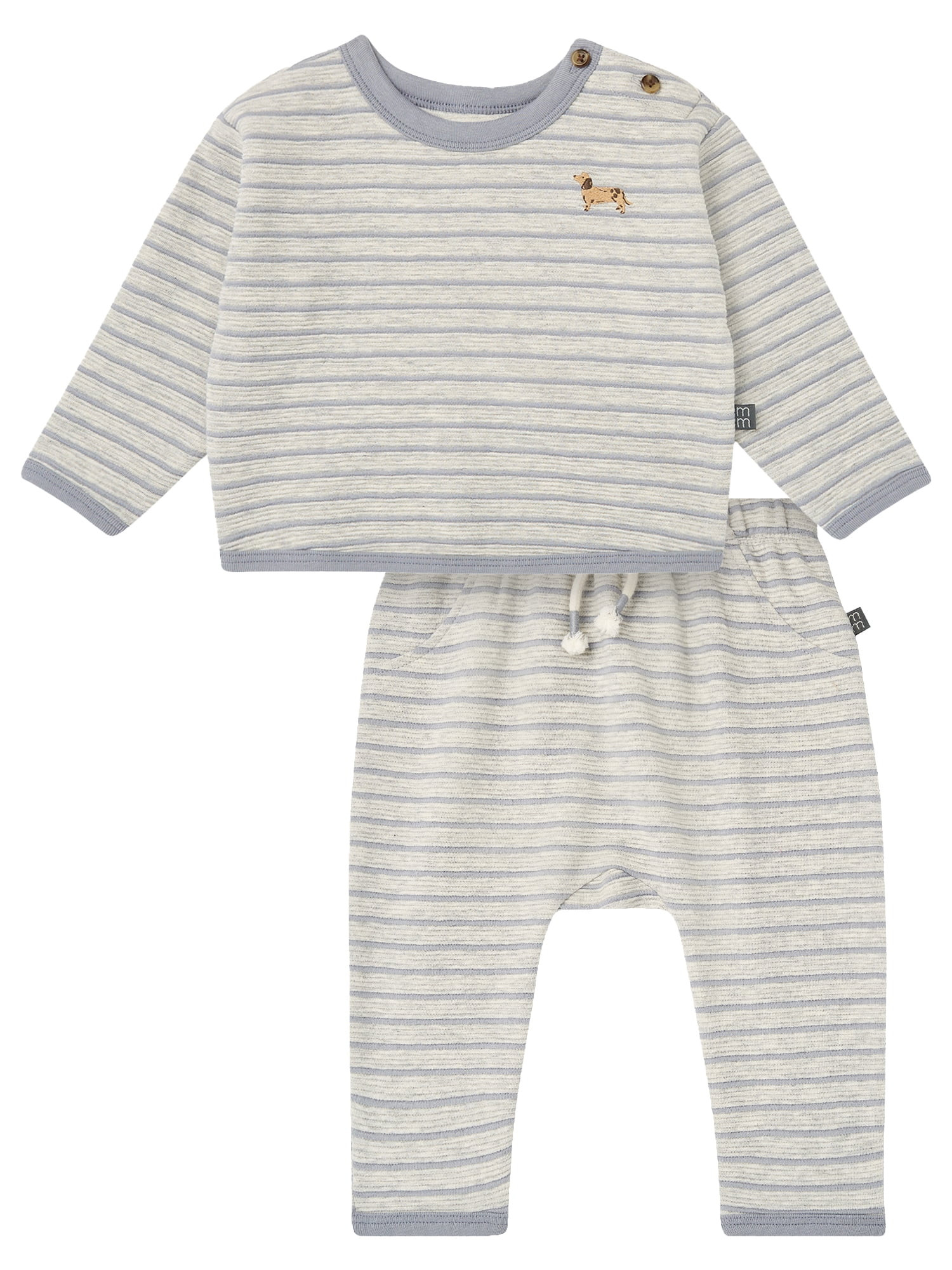 Modern Moments by Gerber Gender Neutral 2-Piece Outfit Sets, Sizes 0/3 Months - 24 Months | Walmart (US)