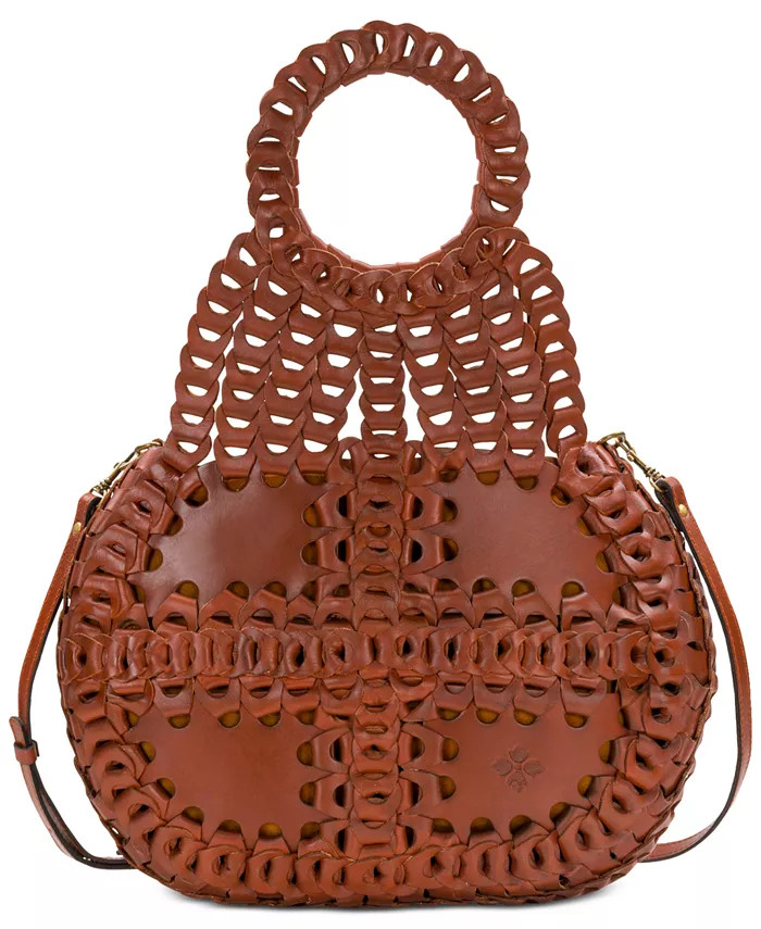 Pisticci Chainlink Leather Shoulder Bag | Macy's