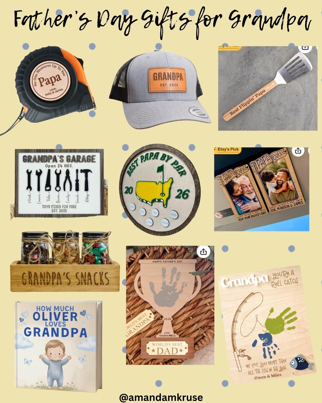 Make your Grandpa feel extra special this Father’s Day with these personalized Father’s Day gifts. 

Gifts for grandpa, Father’s Day gifts for grandpa, Father’s Day gift ideas, personalized gifts, customized gifts 

@Etsy

#LTKKids #LTKMens #LTKSeasonal