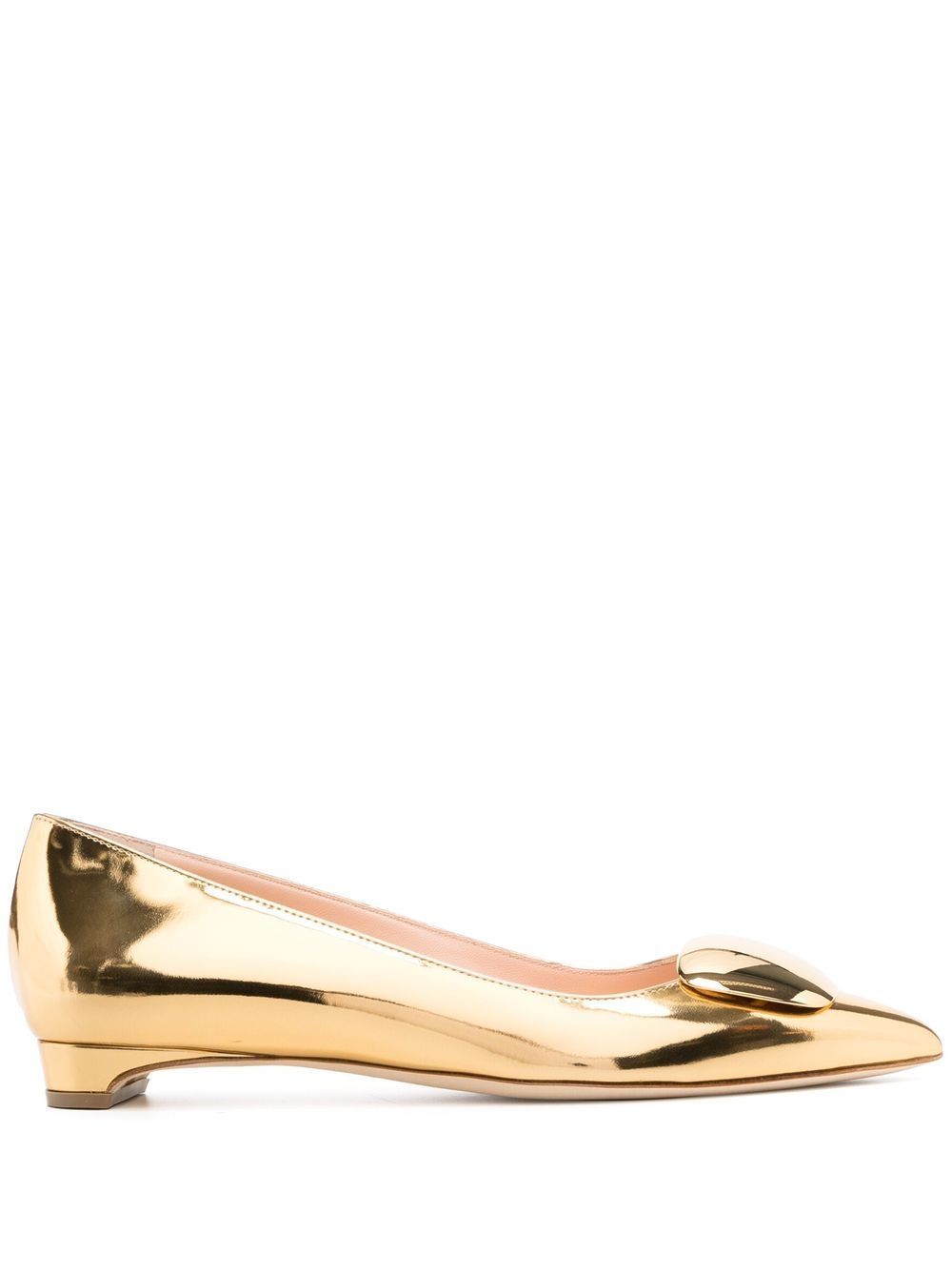 Rupert Sanderson Metallic pointed-toe Pumps - Farfetch | Farfetch Global