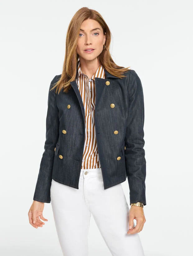 Refined Denim Short Jacket | Talbots