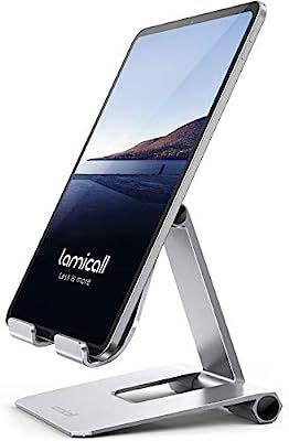Lamicall Tablet Stand, Adjustable Tablet Holder - Foldable Desktop Stand Mount Dock for iPad Pro ... | Amazon (UK)