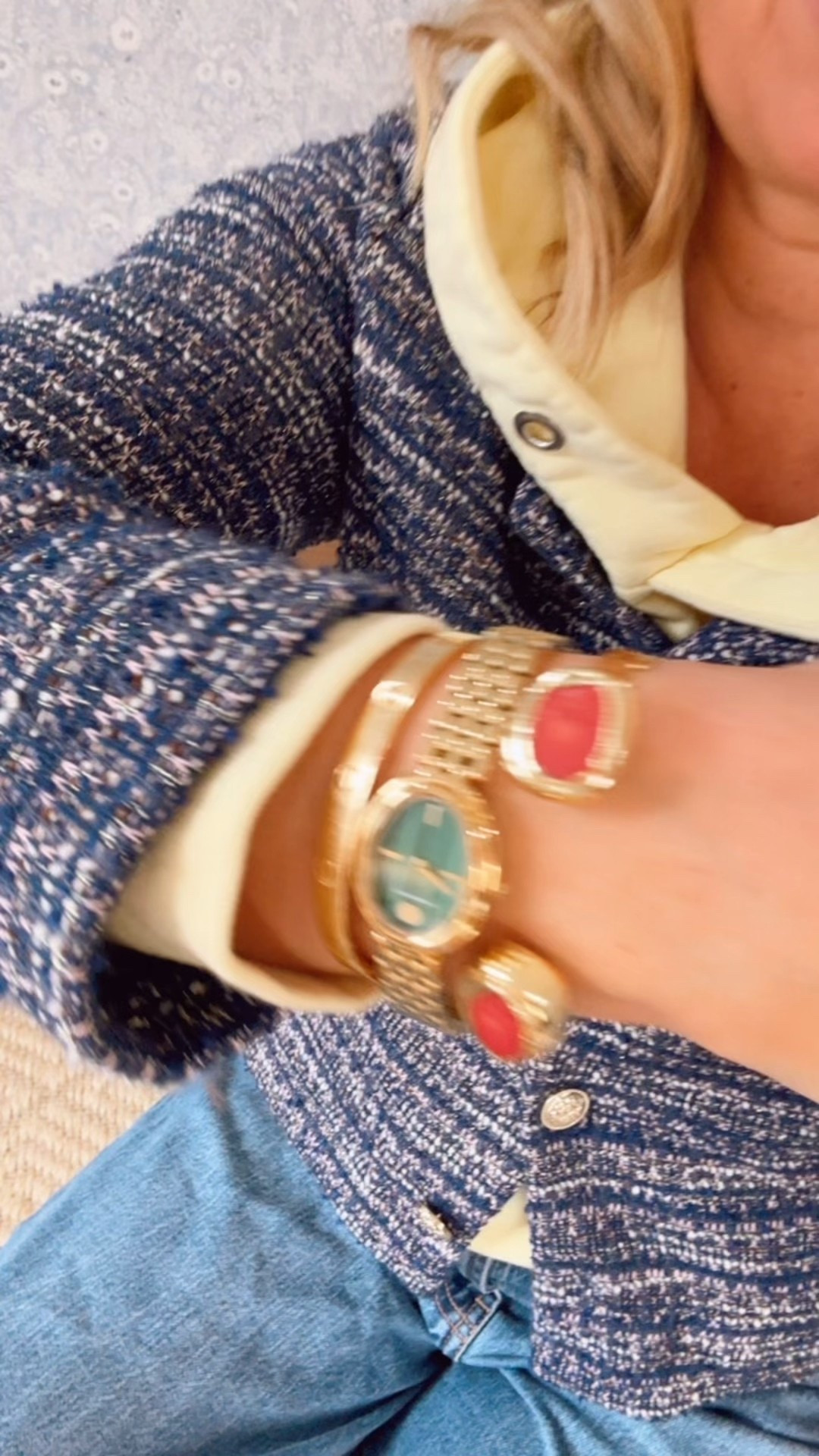 Gold watch 

#LTKootd #LTKBeauty #LTKgrwm