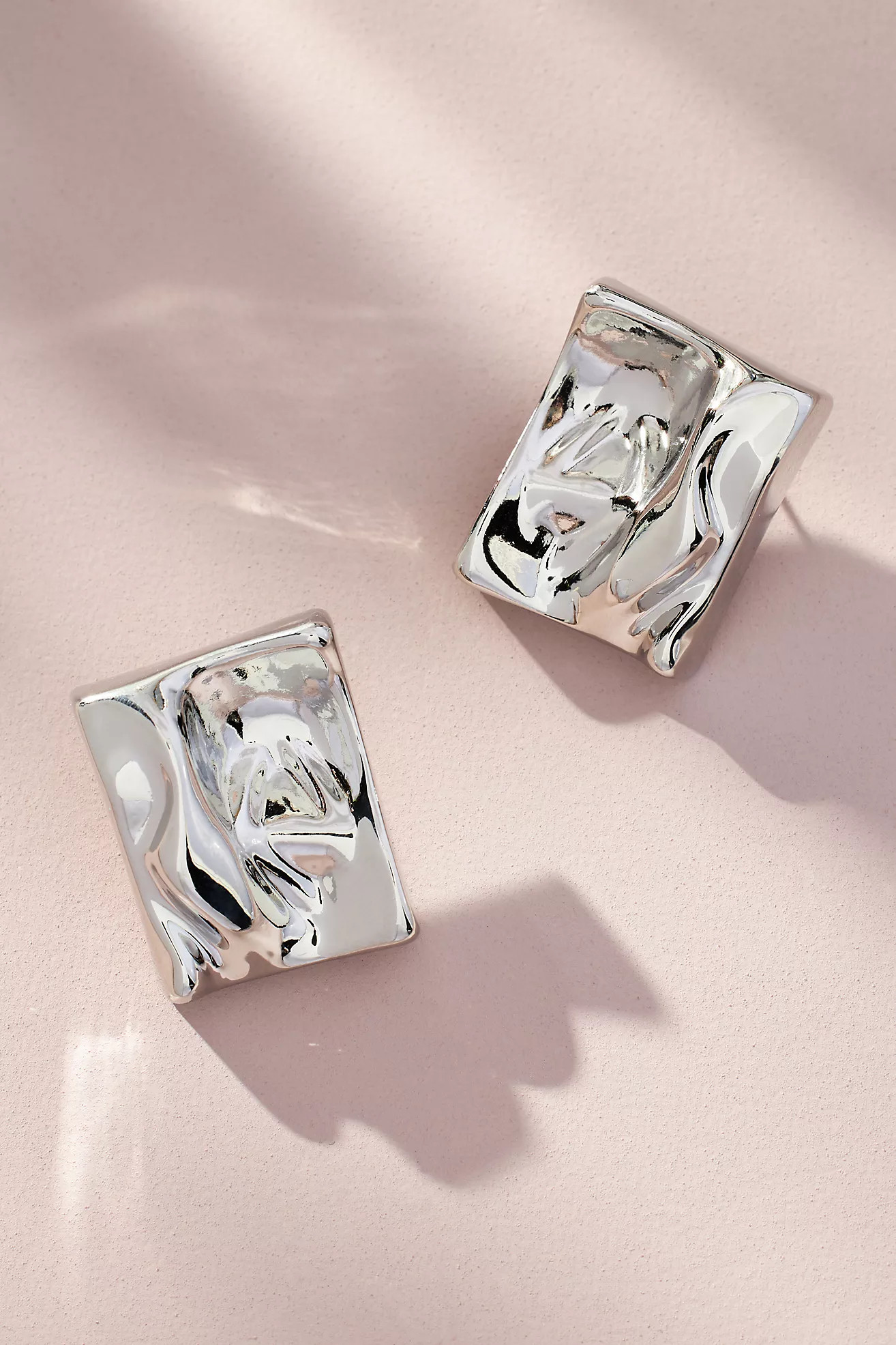 Molten Rectangle Post Earrings | Anthropologie (US)